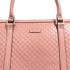 Gucci Women's Microguccissma Soft Calf Leather Light Pink Medium Top Zip Tote 449655