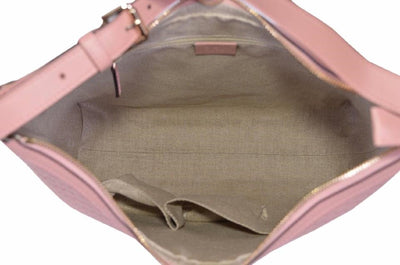 Gucci Women's  Microguccissma Soft Leather Light Pink Medium Hobo Tote 449732