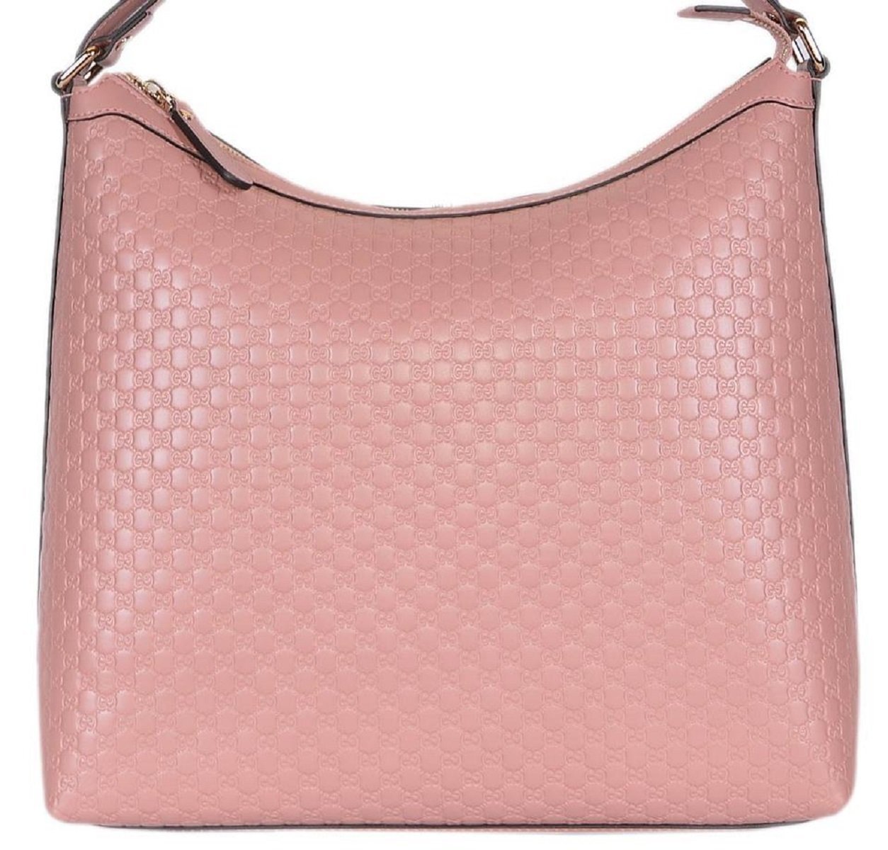 Gucci Women's  Microguccissma Soft Leather Light Pink Medium Hobo Tote 449732