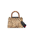 Gucci Women's Nymphaea Leopard Print Pony Hair Black Leather Mini Bag 470271