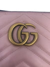 Gucci Women's Pink Leather Marmont Apollo GG Shoulder Handbag 453192