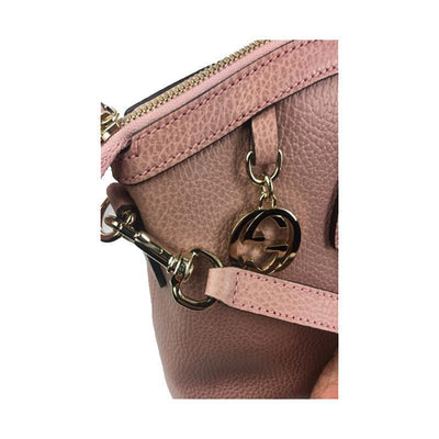 Gucci Women's Soft Pink GG Charm Large Dome Handbag 449660