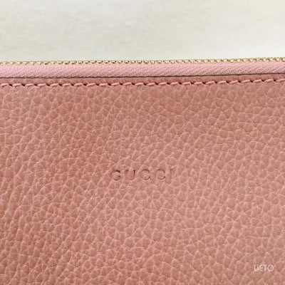 Gucci Women's Soft Pink Large Bamboo Clutch 449653