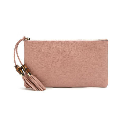 Gucci Women's Soft Pink Large Bamboo Clutch 449653