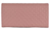 Gucci Women's Soft Pink GG Microguccissima Continental Flap Leather Wallet 449396