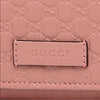 Gucci Women's Soft Pink GG Microguccissima Continental Flap Leather Wallet 449396