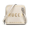 Gucci Women's White GUCCY Sega Script Dome Mini Crossbody Bag 511189 1055