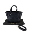 Gucci Womens Black Microguccissima Small Crossbody Bag Tote Handbag 449241