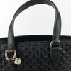 Gucci Womens Black Microguccissima Small Crossbody Bag Tote Handbag 449241