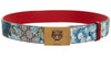 Gucci Womens Blooms GG Canvas Leather Tiger Head Buckle Belt 80/32 546384