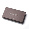 Gucci Womens Canvas GG Logo Wallet With Mineral Blue Leather Trim 231841