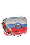 Gucci Womens Dionysus Quilted Silver Blue and Red Leather Gold Horsebit Phone Case 542202