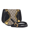 Gucci Womens GG Supreme Canvas Black Gold Osiride Shoulder Bag 500781