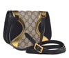 Gucci Womens GG Supreme Canvas Black Gold Osiride Shoulder Bag 500781