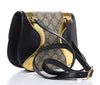 Gucci Womens GG Supreme Canvas Black Gold Osiride Shoulder Bag 500781