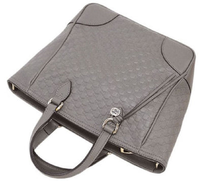 Gucci Womens Gray Microguccissima Small Crossbody Bag Handbag 449241