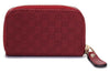 Gucci Womens Microguccissima Rosso Red Soft Leather Zip Around Money Case 449896