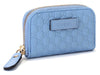 Gucci Womens Mineral Blue Microguccissima Soft Leather Money Case 449896