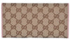 Gucci Womens Original Beige GG Canvas Pink Continental Wallet 346058