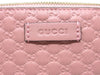 Gucci Womens Soft Pink Microguccissima GG Logo Leather Zip Cosmetic Case 449894