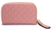 Gucci Womens Soft Pink Microguccissima Soft Leather Zip Wallet 449896