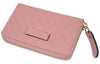 Gucci Womens Soft Pink Microguccissma GG Zip Around Money Case Wallet 544249