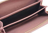 Gucci Womens Soft Pink Microguccissma GG Zip Around Money Case Wallet 544249