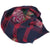 Gucci Womens Tartan Roses Midnight Blue and Red Plaid Wool Scarf 481896