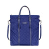 Gucci Zip Top Guccissima Navy Blue Detachable Strap GG Nylon Tote Handbag 510333