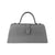 Hester van Eeghen Classic Klipper Wide Asymmetrical Grey Leather Handbag