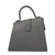 Hester van Eeghen Women's Klipper Diagonal Grey Leather Shoulder Tote Handbag