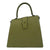 Hester van Eeghen Women's Klipper Diagonal Kiwi Green Leather Tote Handbag