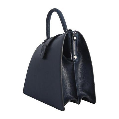 Hester van Eeghen Women's Klipper  Navy Blue Leather Tote Handbag