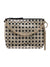 Jimmy Choo Callie Black/Caramel Check Sequin Embroidery Mix Bag SQR 0C7574