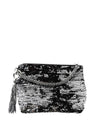 Jimmy Choo Callie Black/Silver Double Faced Sequin Handbag DFS/000071