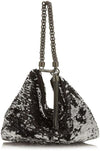 Jimmy Choo Callie Black/Silver Double Faced Sequin Handbag DFS/000071