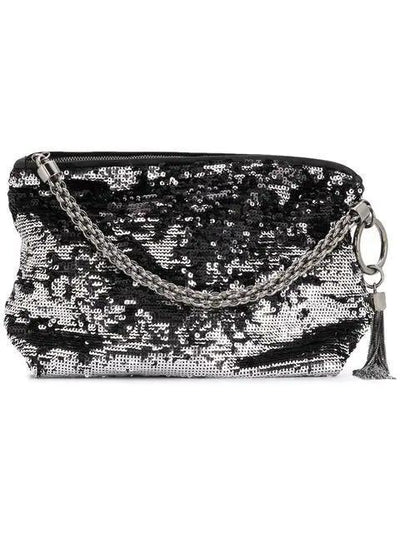 Jimmy Choo Callie Black/Silver Double Faced Sequin Handbag DFS/000071