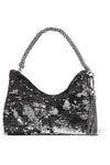 Jimmy Choo Callie Black/Silver Double Faced Sequin Handbag DFS/000071