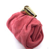 Jimmy Choo Cara/S Madeline Pink Suede Bow Knot Clasp Clutch Handbag SUE