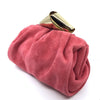 Jimmy Choo Cara/S Madeline Pink Suede Bow Knot Clasp Clutch Handbag SUE