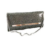 Jimmy Choo Margot Coated Glitter Anthracite Clutch Bag OGF100017 J000077156001