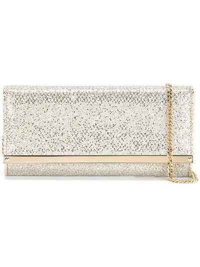 Jimmy Choo Milla Champagne Glitter Fabric Handbag GFA/144