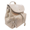 Jimmy Choo Suki Light Gold Shimmer Suede Leather Backpack OSLT/028