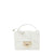 Jimmy Choo White Grainy Calf Leather Silver Hardware Cross Body Bag OGRC|028