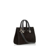 Jimmy Choo Women's Black Riley's Mini Suede Tote Crossbody Bag OCERT028