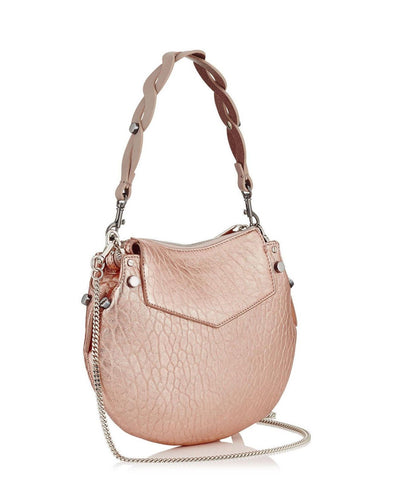 Jimmy Choo Women's Metallic Rose Gold Artie Mini Crossbody Handbag MGL174