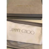 Jimmy Choo Women's Milla Glitter Metallic Anthracite Silver Clutch Bag LAG144