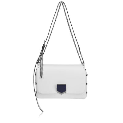 Jimmy Choo Women's Optic White Chrome Lockett Handbag SBKOpticWhite