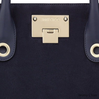 Jimmy Choo Women's Small Navy Blue Riley Suede Crossbody Bag OCERT028