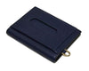 Miu Miu Baltico Navy Leather Credit Card Holder Madras Chain 5MC320